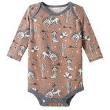 Wild Wrangler/Brown Western Cowboy Bamboo Baby Boy Bodysuit