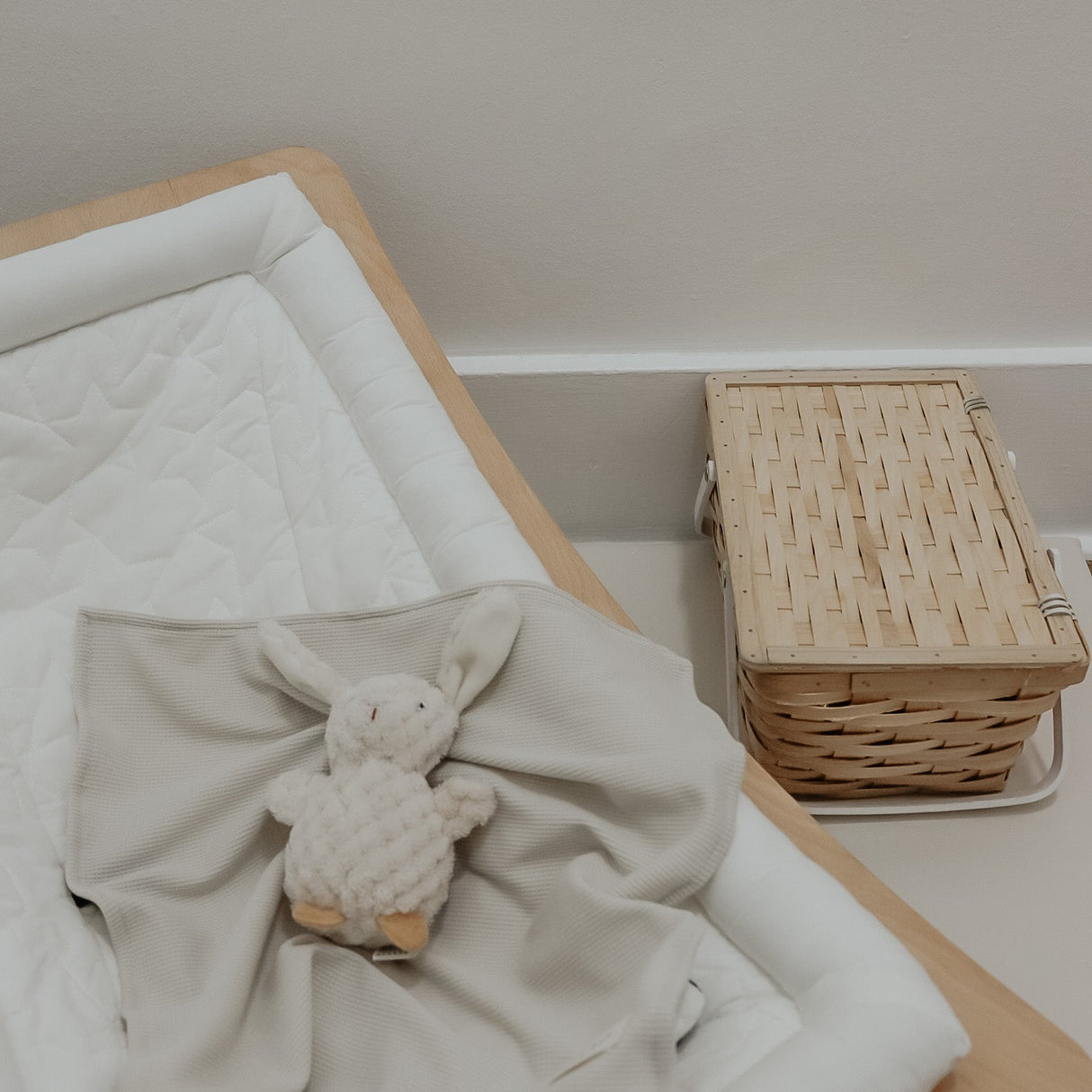 Coco Ivory Waffle Knit Blanket