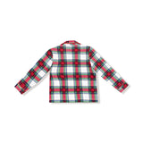 Holiday Plaid - Kids Long Sleeve Coat Style with Pant - HoneyBug 