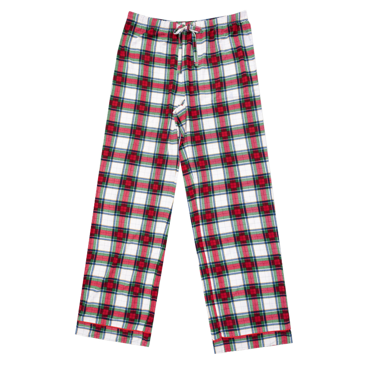Holiday Plaid - Adult Pant with Pockets and Piping - HoneyBug 