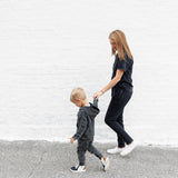 MAMA JOGGERS- Midnight Snow Wash - HoneyBug 