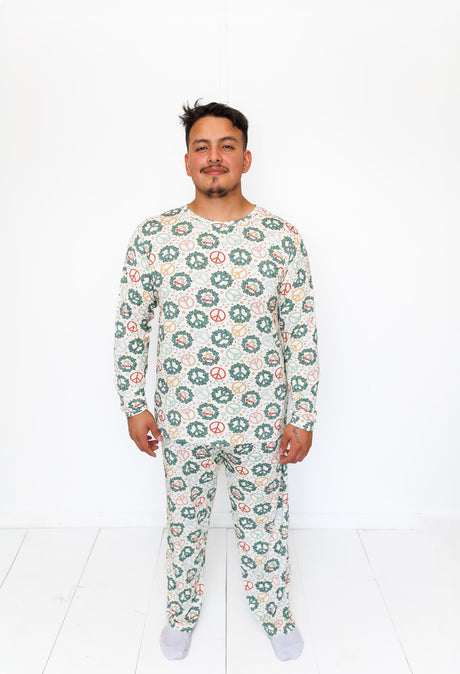 MEN'S PAJAMA SET- Christmas Peace - HoneyBug 