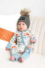 BAMBOO CUFF BEANIE- Sage - HoneyBug 