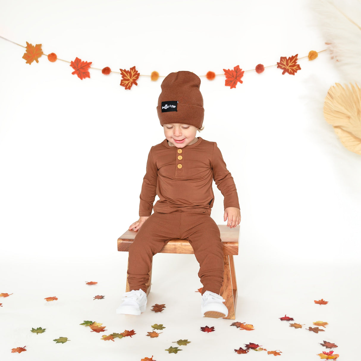 BAMBOO CUFF BEANIE- Sienna - HoneyBug 