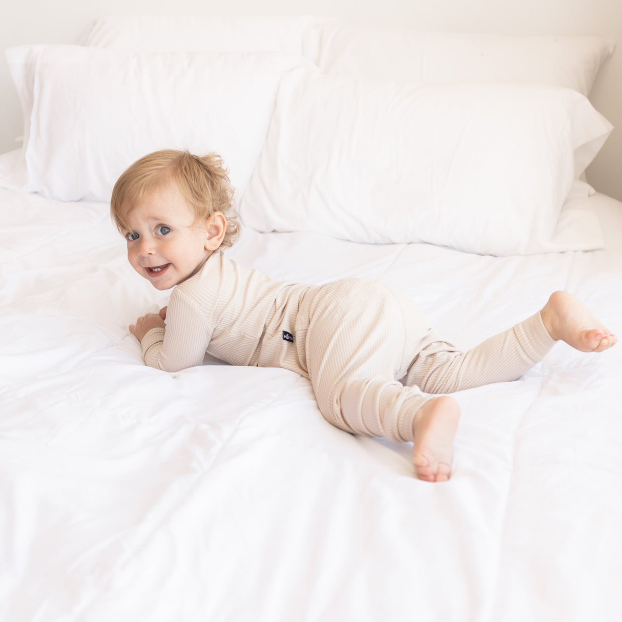 LONG SLEEVE 2 PIECE SETS- Clay Ribbed - HoneyBug 