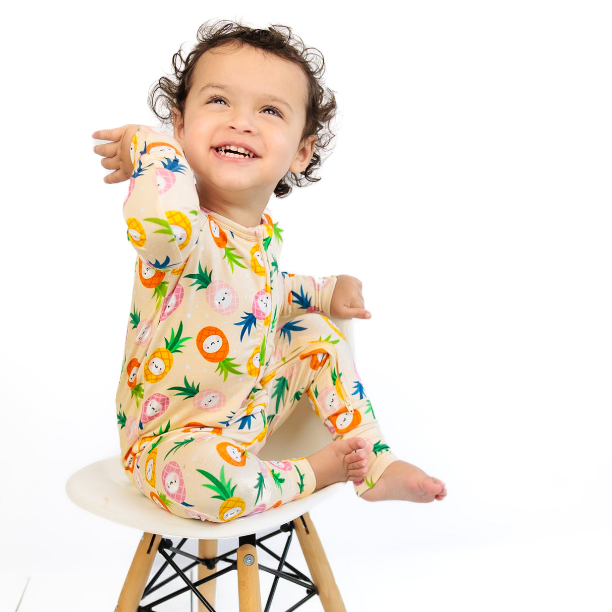 ZIP ROMPER - Kawaii Pineapple - HoneyBug 