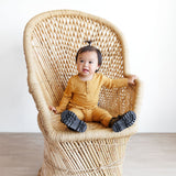 HENLEY LONG SLEEVE- Honey Mustard - HoneyBug 