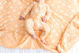 ZIP ROMPER - Rainbow Ribbed - HoneyBug 