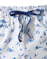 Men's Twill Pajama Pants in Chalet Toile - HoneyBug 