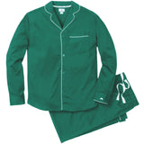 Men's Flannel Pajama Set in Forest Green - HoneyBug 