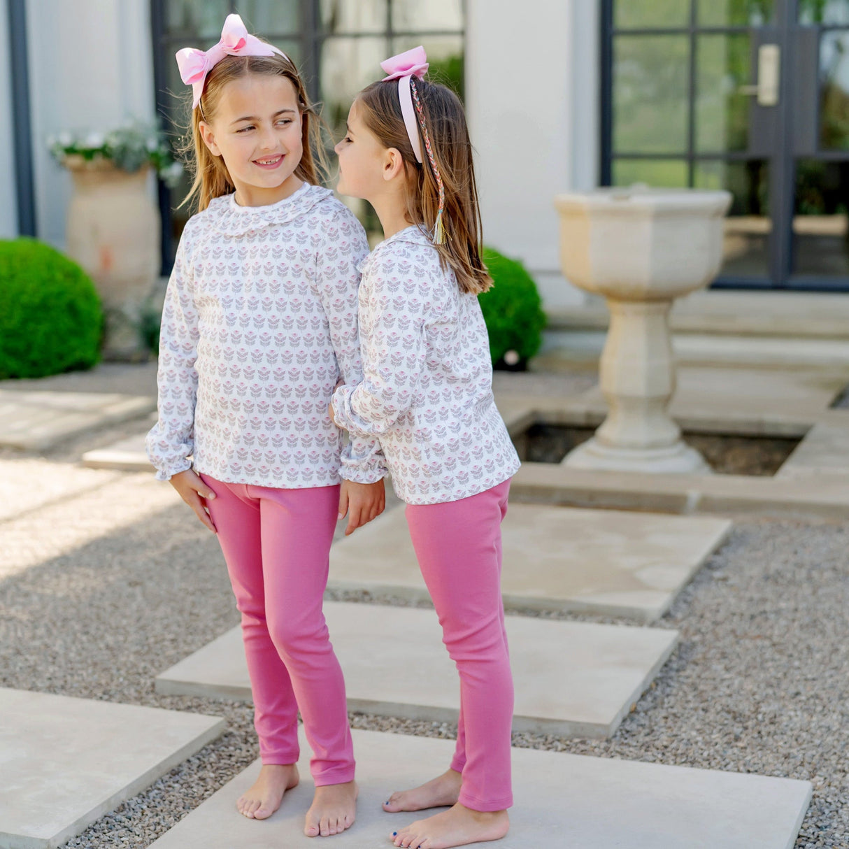 Lulu Girls' Legging Set - Berkshire Batik Floral - HoneyBug 