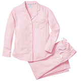 Women's Flannel Pajama Set in Pink - HoneyBug 