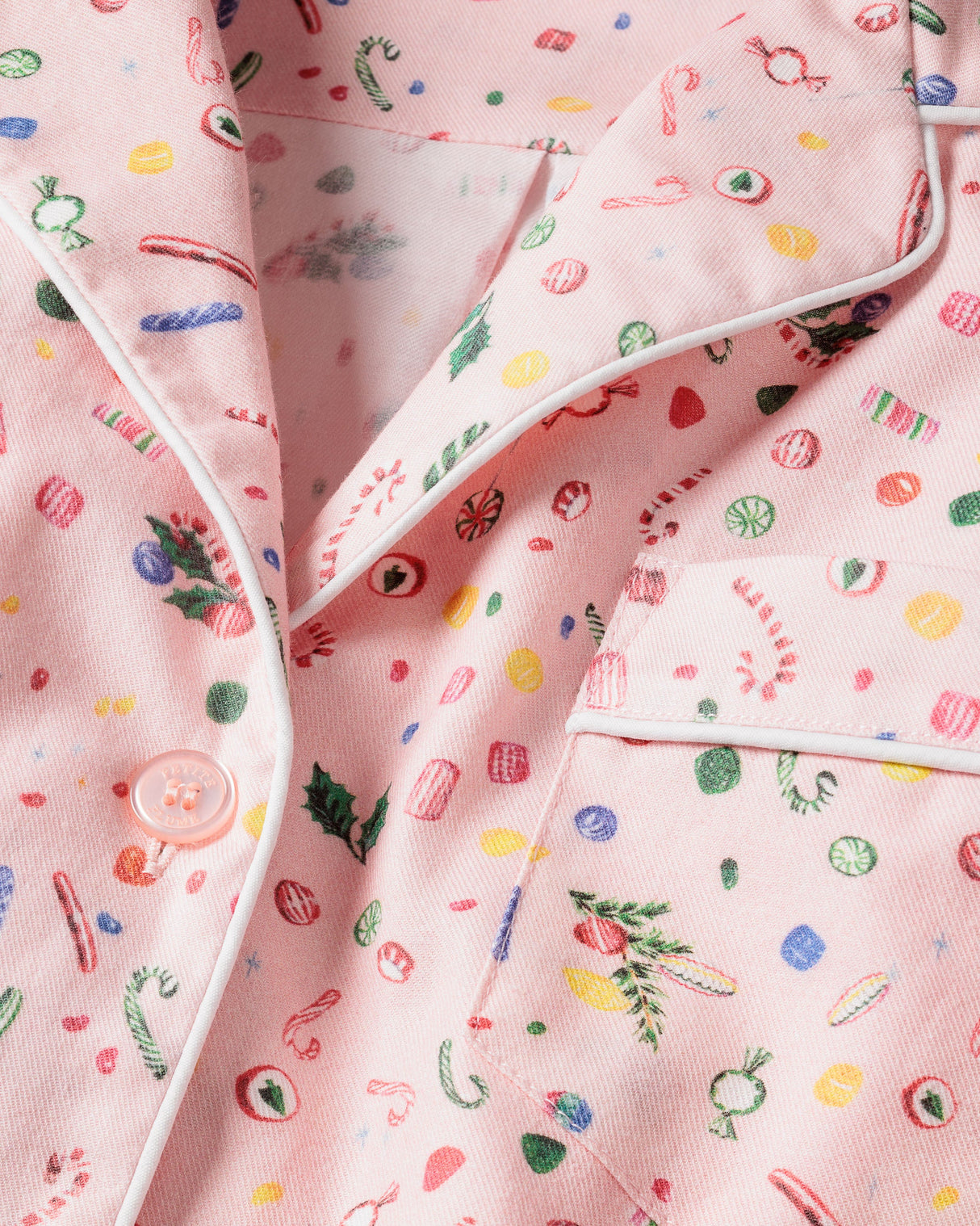Women's Twill Pajama Set in Vintage Sweets - HoneyBug 