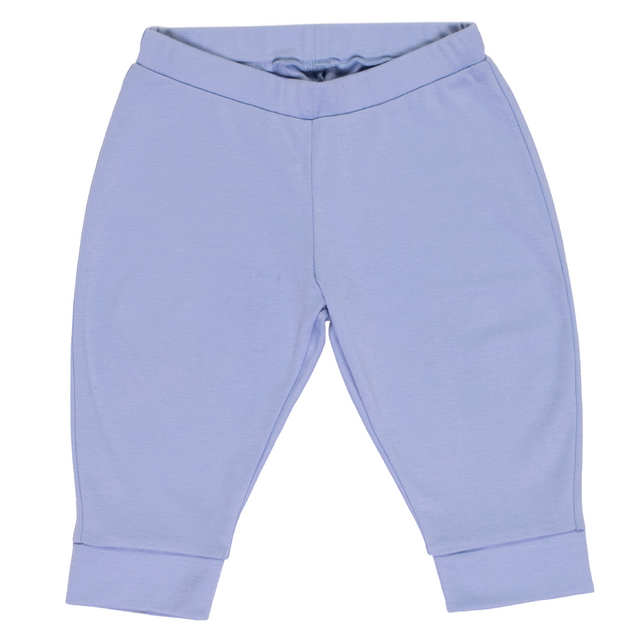 100% Peruvian Pima Cotton Jogger pants in Chambray Blue - HoneyBug 