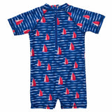 Sailboat Rock SS Sunsuit - HoneyBug 
