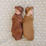 Mustard Bamboo Hat OR Head Wrap Set - HoneyBug 
