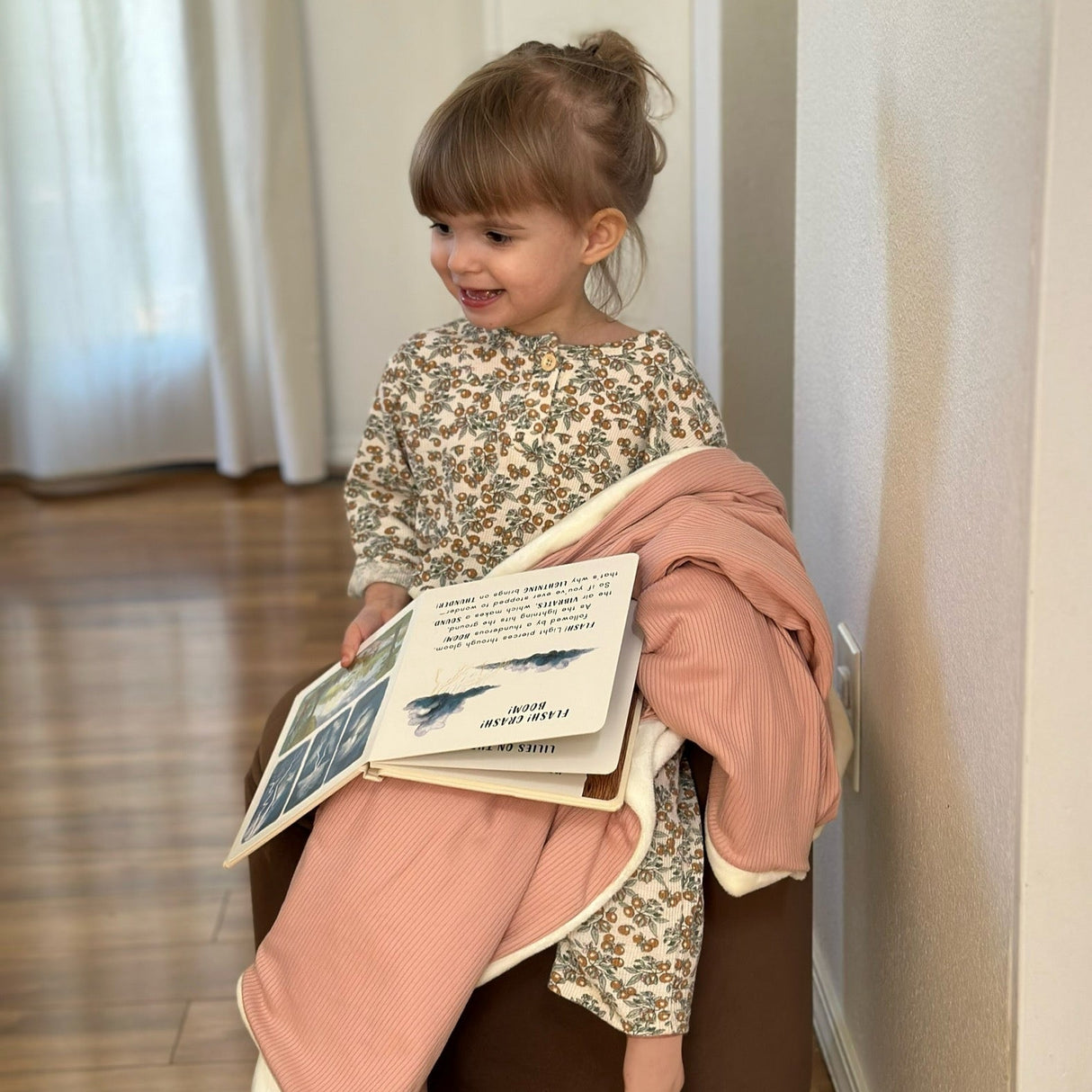 Peony Ribbed Toddler Blanket