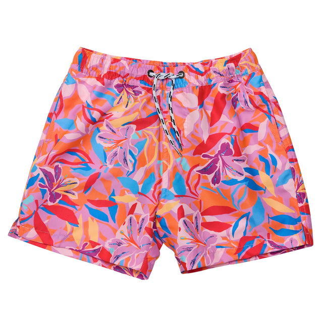 Blooming Sunset Sustainable Swim Short - HoneyBug 