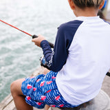 Sailboat Rock Swim Short - HoneyBug 