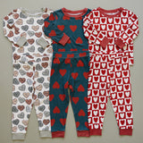 Checkered Hearts Ribbed Bamboo Cozy Set - HoneyBug 