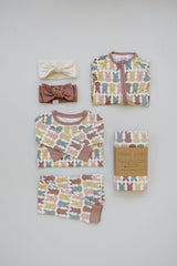 Dusty Rose Peep Bamboo Cozy Set