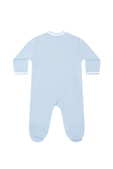 Blue Bubble Crossover Footie - HoneyBug 