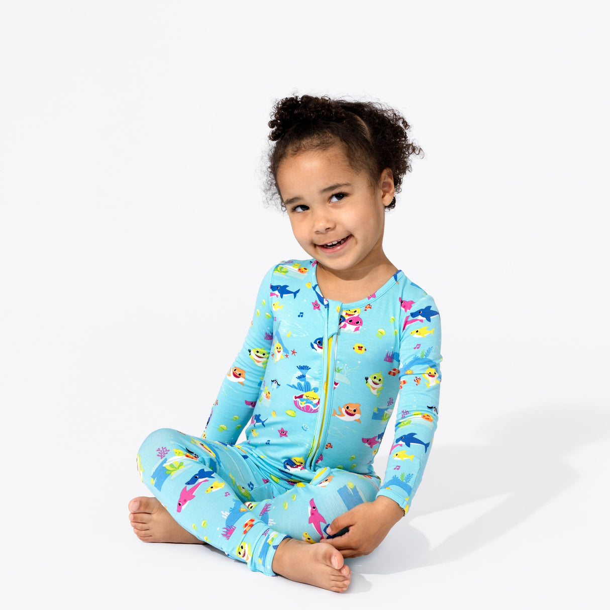 Baby Shark Bamboo Convertible Footie - HoneyBug 