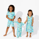 Baby Shark Bamboo Convertible Footie - HoneyBug 