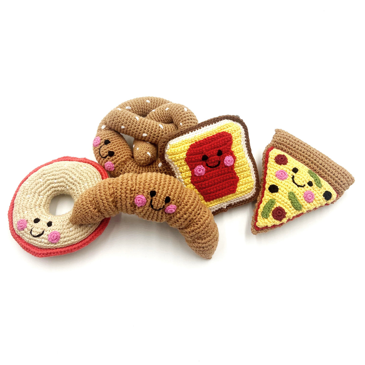 Pretend Play Food Rattle - Salmon Bagel - HoneyBug 