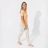Summer Floral Bamboo Women's Pajama Set - HoneyBug 
