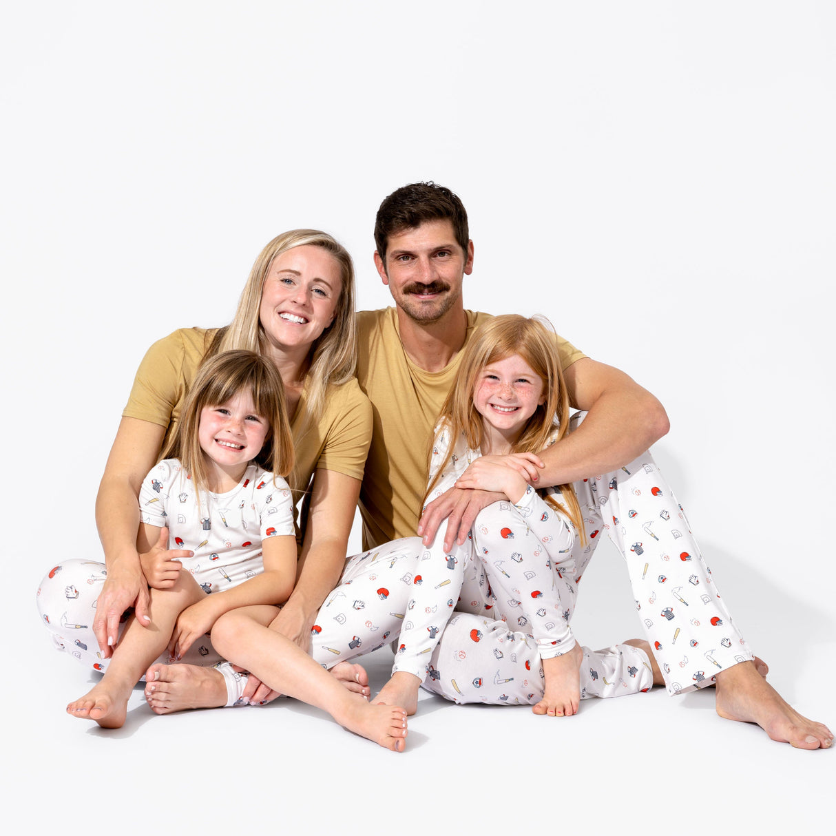 Baseball Bamboo Kids Pajama Short Set - HoneyBug 