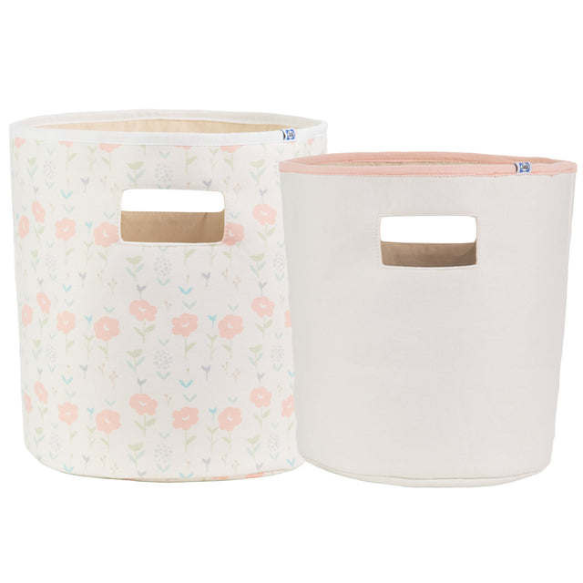 Sealy Baby Soft Storage - Coral and Blossoms - HoneyBug 