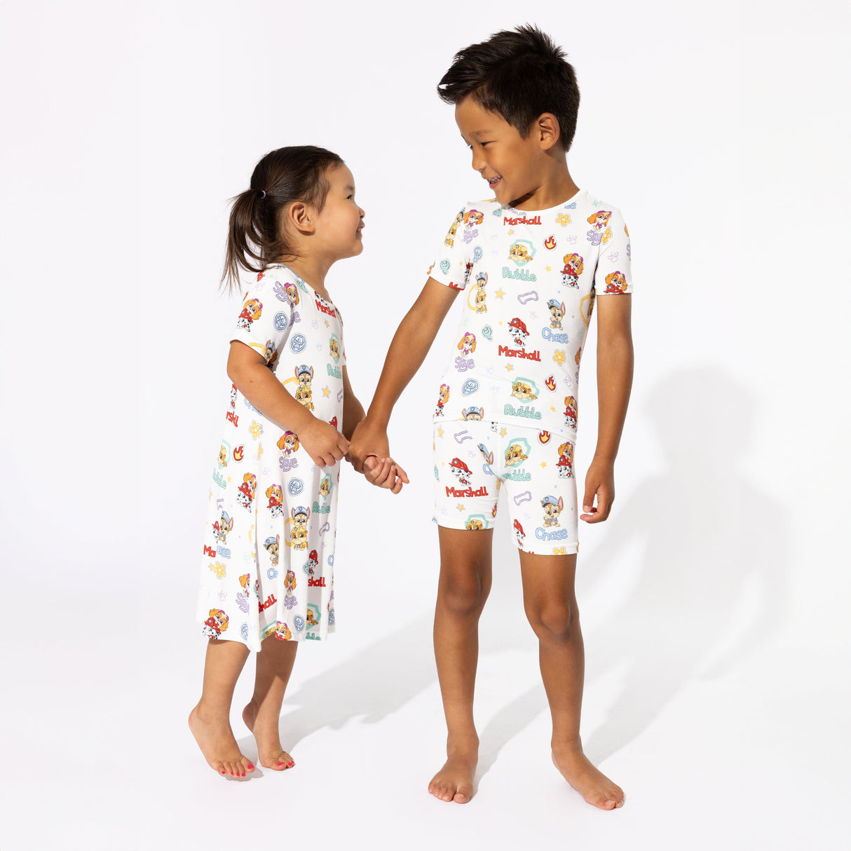 PAW Patrol: Playful Pups Bamboo Girls' Short Sleeve Dress - HoneyBug 