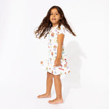 PAW Patrol: Playful Pups Bamboo Girls' Short Sleeve Dress - HoneyBug 