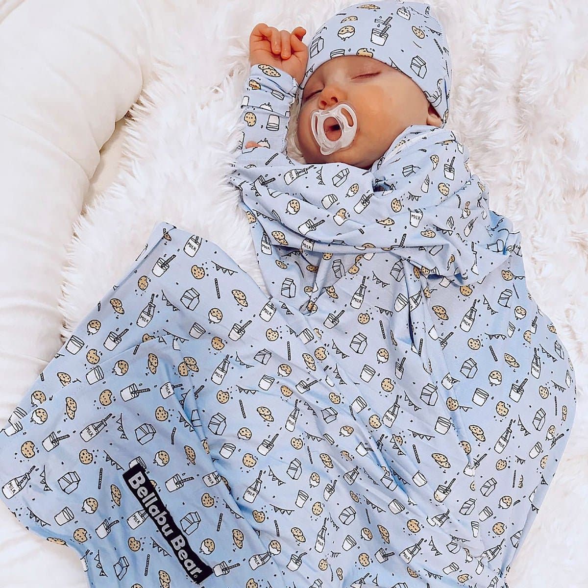 Bamboo Swaddle & Beanie Set - HoneyBug 