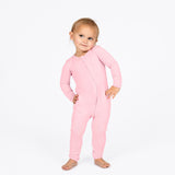 Blush Pink Bamboo Convertible Footie - HoneyBug 