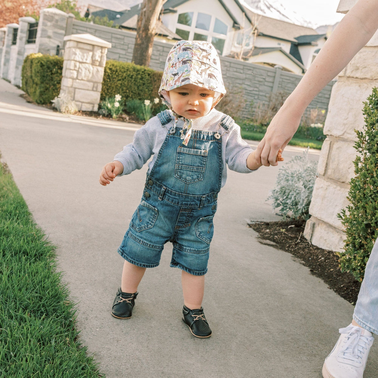 Ebony Oxford Baby Shoe - HoneyBug 