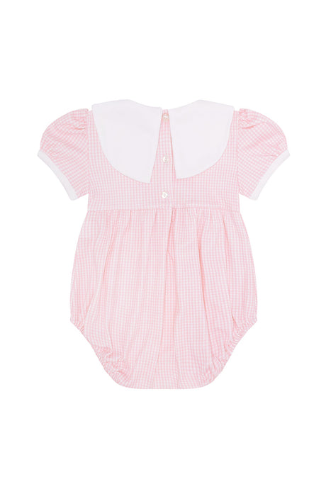 Pink Gingham Baby Bubble - HoneyBug 