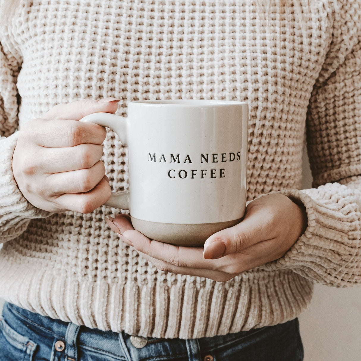 Mama Needs 14oz. Coffee Stoneware Coffee Mug - HoneyBug 