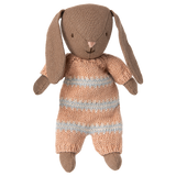 Bunny, Micro - Brown - Dusty Rose Knitted Suit - HoneyBug 
