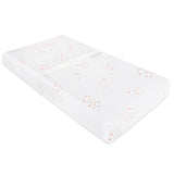 Changing Pad Cover | Cradle Sheet - Dusty Pink Raindrops - HoneyBug 