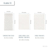 Waterproof Changing Pad Cover | Cradle Sheet Set - Blue Berry - HoneyBug 