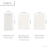 Waterproof Changing Pad Cover | Cradle Sheet Set - Lavender Berry - HoneyBug 