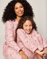 Women's Twill Pajama Set in Vintage Sweets - HoneyBug 