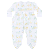 Chicks Print Smocked Footie