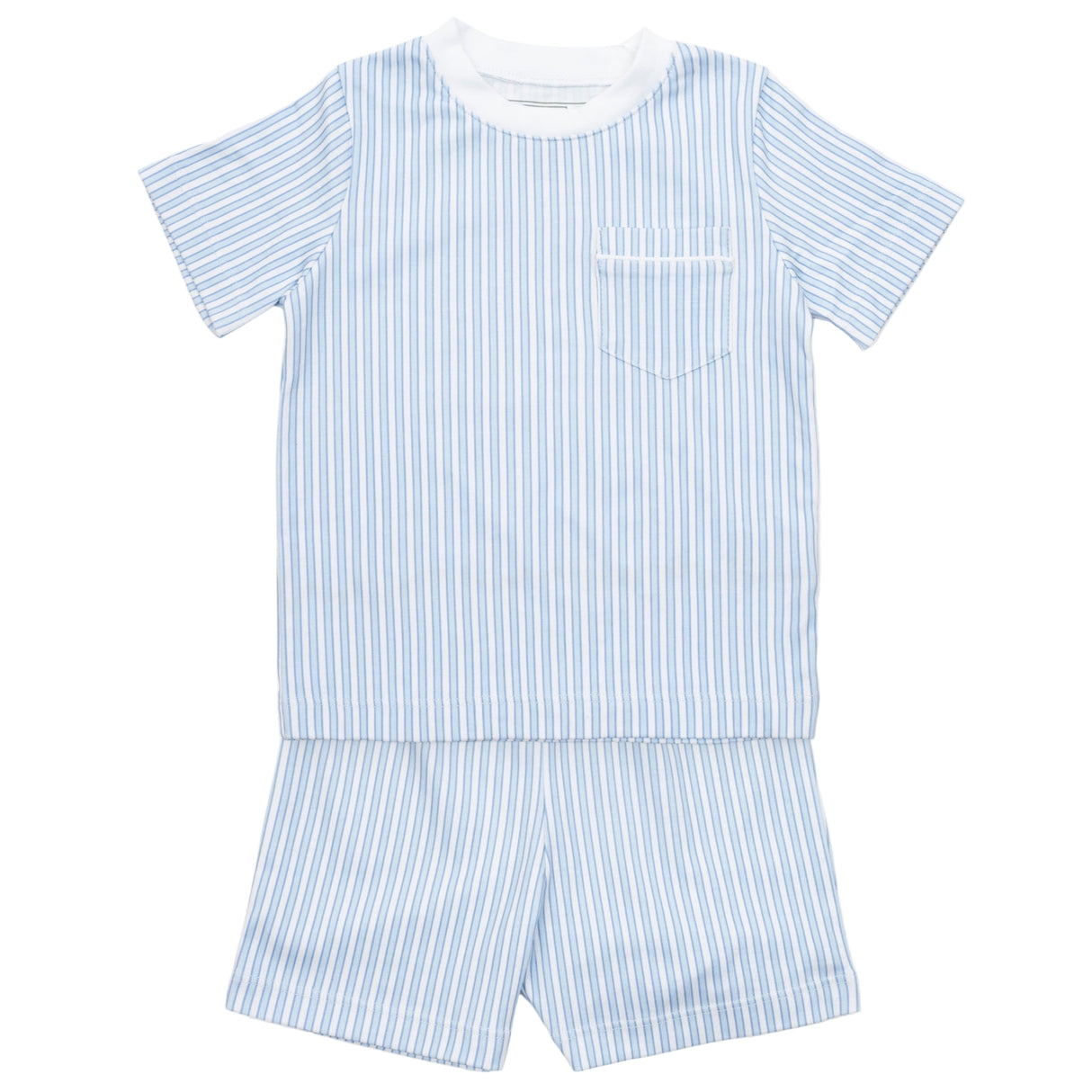 Charles Boys' Short Set - Classic Stripe - HoneyBug 