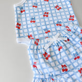 Shorts Set | Gingham Cherry