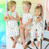 Ice Cream Bamboo Kids Pajama Short Set - HoneyBug 