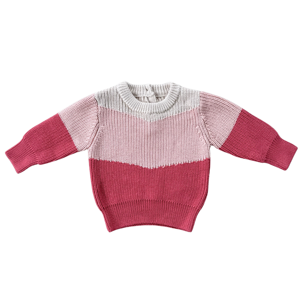 Colorblock Knit Sweater - HoneyBug 