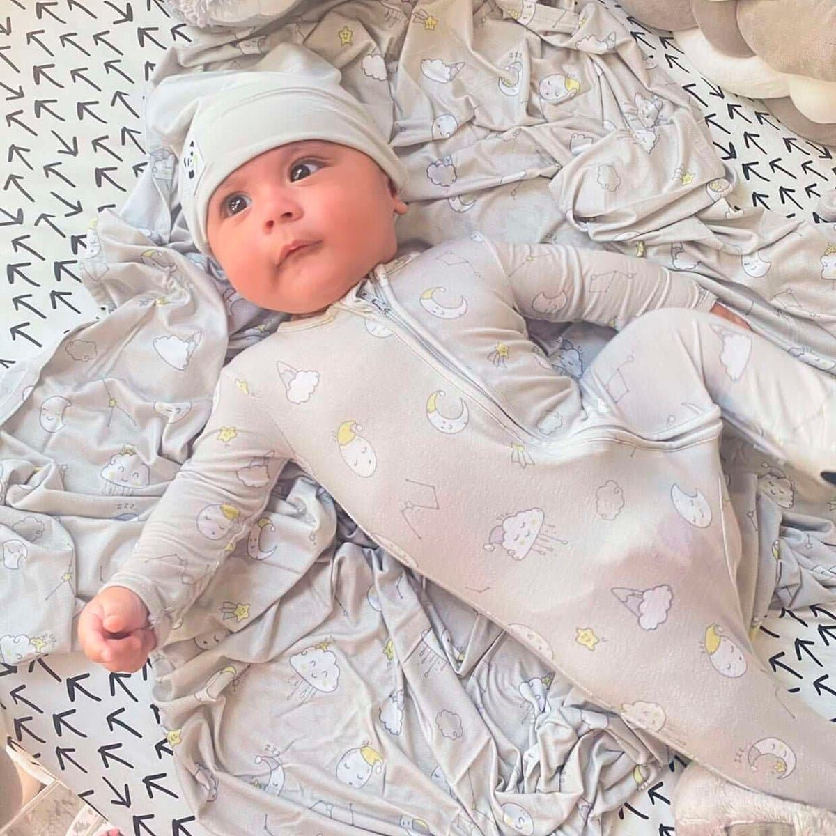 Bamboo Swaddle & Beanie Set - HoneyBug 